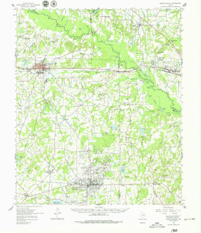 United States Geological Survey Grand Saline, TX (1959, 62500-Scale) digital map