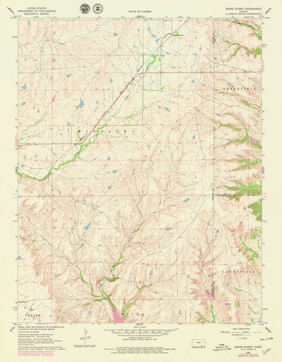 United States Geological Survey Grand Summit, KS (1962, 24000-Scale) digital map