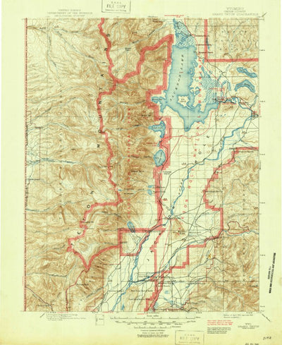 United States Geological Survey Grand Teton, WY (1901, 125000-Scale) digital map