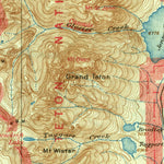 United States Geological Survey Grand Teton, WY (1901, 125000-Scale) digital map