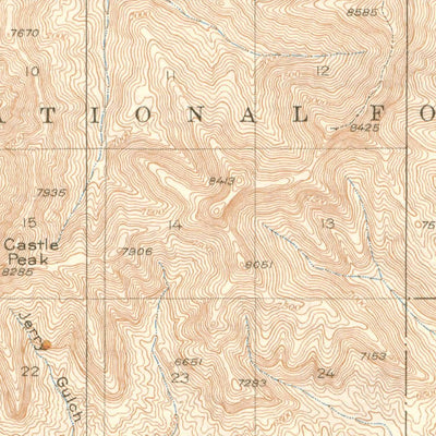 United States Geological Survey Grand Valley, CO (1929, 62500-Scale) digital map