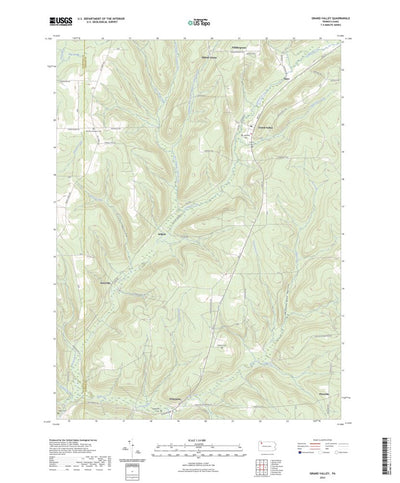 United States Geological Survey Grand Valley, PA (2023, 24000-Scale) digital map