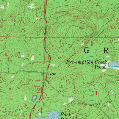 United States Geological Survey Grand View, WI (1971, 24000-Scale) digital map