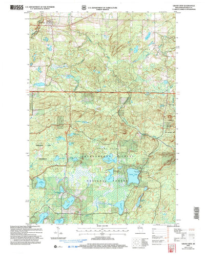 United States Geological Survey Grand View, WI (2005, 24000-Scale) digital map