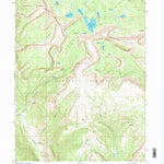 United States Geological Survey Grandaddy Lake, UT (1972, 24000-Scale) digital map