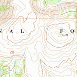 United States Geological Survey Grandaddy Lake, UT (1972, 24000-Scale) digital map