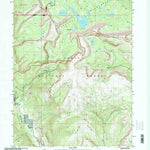 United States Geological Survey Grandaddy Lake, UT (1996, 24000-Scale) digital map