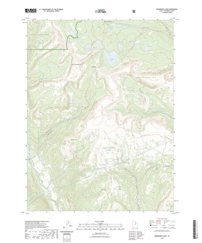 United States Geological Survey Grandaddy Lake, UT (2023, 24000-Scale) digital map