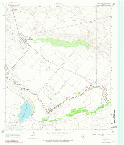 United States Geological Survey Grandfalls, TX (1969, 24000-Scale) digital map
