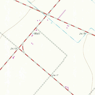 United States Geological Survey Grandfalls, TX (1969, 24000-Scale) digital map