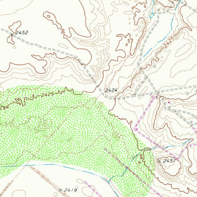 United States Geological Survey Grandfalls, TX (1969, 24000-Scale) digital map