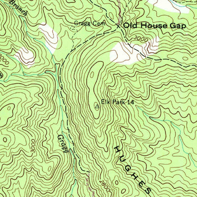 United States Geological Survey Grandfather Mountain, NC (1960, 24000-Scale) digital map