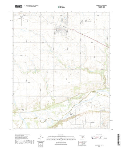 United States Geological Survey Grandfield, OK (2022, 24000-Scale) digital map
