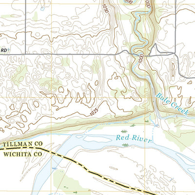 United States Geological Survey Grandfield, OK (2022, 24000-Scale) digital map