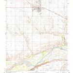 United States Geological Survey Grandfield, OK-TX (1985, 24000-Scale) digital map