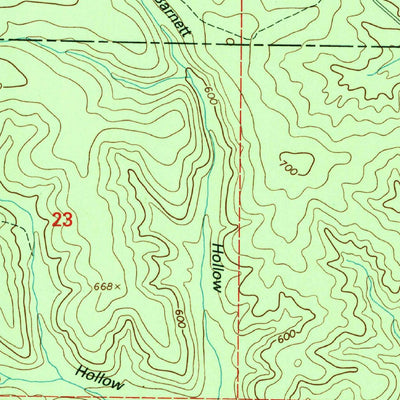 United States Geological Survey Grandin, MO (1997, 24000-Scale) digital map