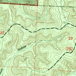 United States Geological Survey Grandin SW, MO (1997, 24000-Scale) digital map