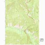 United States Geological Survey Grandjean, ID (1972, 24000-Scale) digital map
