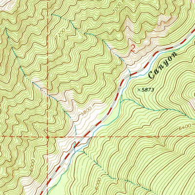 United States Geological Survey Grandjean, ID (1972, 24000-Scale) digital map
