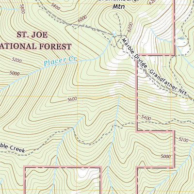 United States Geological Survey Grandmother Mountain, ID (2020, 24000-Scale) digital map
