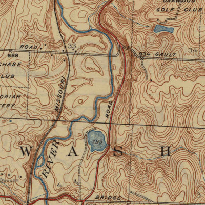 United States Geological Survey Grandview, MO-KS (1939, 31680-Scale) digital map