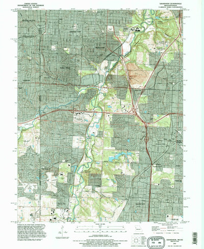 United States Geological Survey Grandview, MO-KS (1991, 24000-Scale) digital map