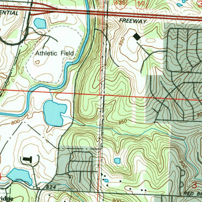 United States Geological Survey Grandview, MO-KS (1991, 24000-Scale) digital map