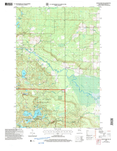 United States Geological Survey Grandview NW, WI (2005, 24000-Scale) digital map
