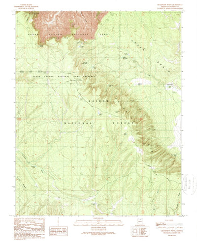 United States Geological Survey Grandview Point, AZ (1989, 24000-Scale) digital map