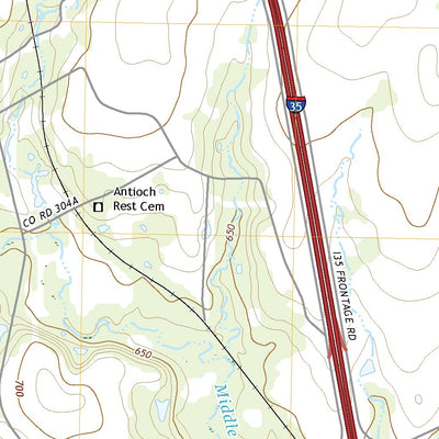 United States Geological Survey Grandview, TX (2022, 24000-Scale) digital map