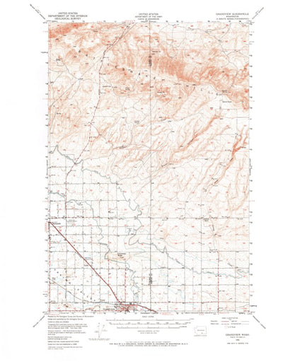 United States Geological Survey Grandview, WA (1950, 62500-Scale) digital map