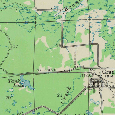 United States Geological Survey Grandview, WI (1944, 48000-Scale) digital map