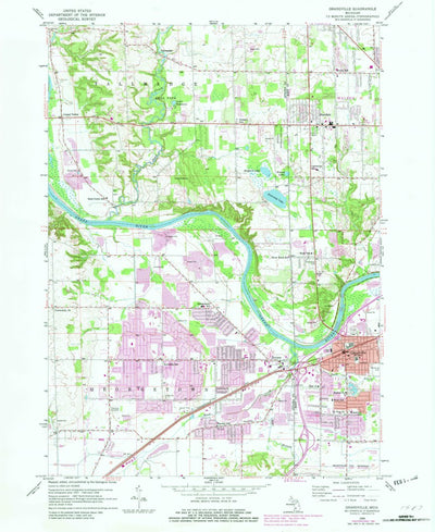 United States Geological Survey Grandville, MI (1958, 24000-Scale) digital map