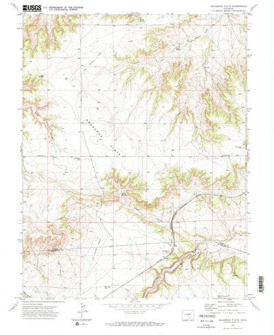 United States Geological Survey Graneros Flats, CO (1970, 24000-Scale) digital map