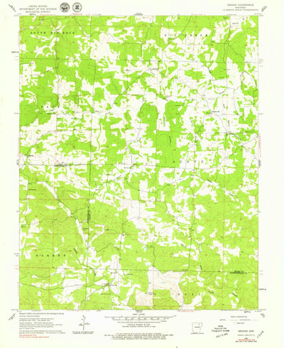 United States Geological Survey Grange, AR (1961, 24000-Scale) digital map