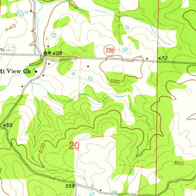 United States Geological Survey Grange, AR (1961, 24000-Scale) digital map