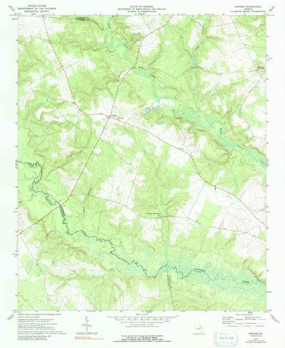 United States Geological Survey Grange, GA (1972, 24000-Scale) digital map