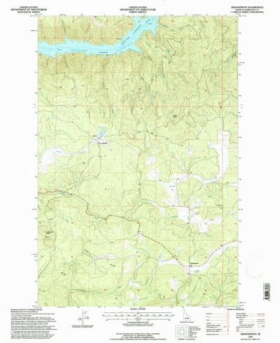 United States Geological Survey Grangemont, ID (1994, 24000-Scale) digital map