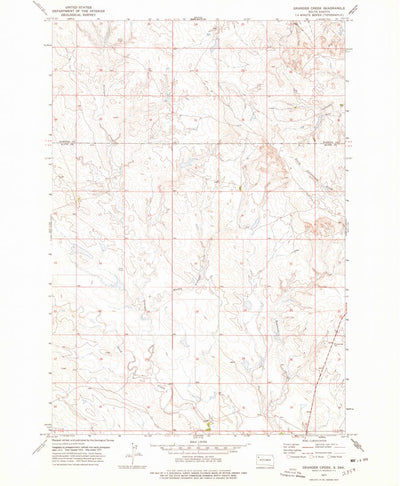 United States Geological Survey Granger Creek, SD (1977, 24000-Scale) digital map
