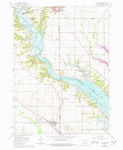 United States Geological Survey Granger, IA (1965, 24000-Scale) digital map