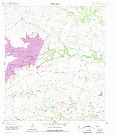 United States Geological Survey Granger Lake, TX (1963, 24000-Scale) digital map