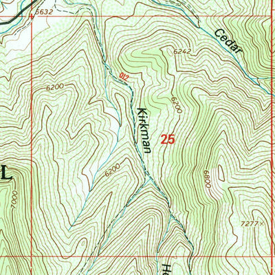 United States Geological Survey Granger Mountain, UT (1998, 24000-Scale) digital map