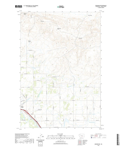 United States Geological Survey Granger NW, WA (2020, 24000-Scale) digital map