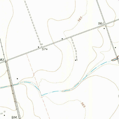 United States Geological Survey Granger, TX (1964, 24000-Scale) digital map