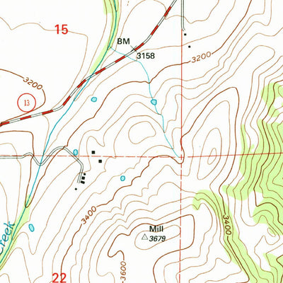 United States Geological Survey Grangeville East, ID (1995, 24000-Scale) digital map