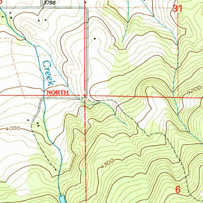 United States Geological Survey Grangeville West, ID (1995, 24000-Scale) digital map