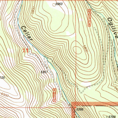 United States Geological Survey Granite Butte, MT (2001, 24000-Scale) digital map
