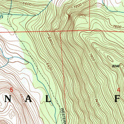United States Geological Survey Granite Chief, CA (2000, 24000-Scale) digital map