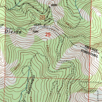 United States Geological Survey Granite Chief, CA (2000, 24000-Scale) digital map