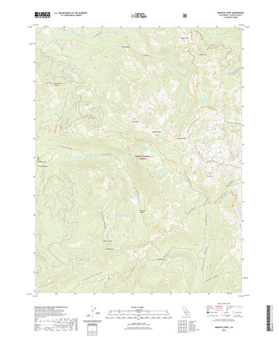 United States Geological Survey Granite Chief, CA (2022, 24000-Scale) digital map